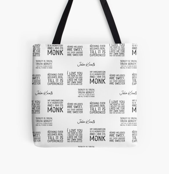 John Keats Tote Bags for Sale