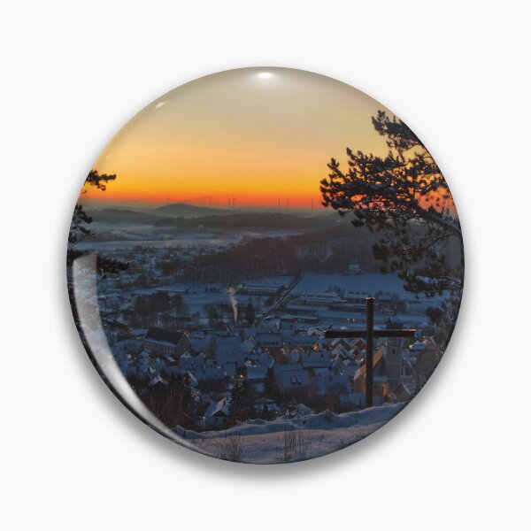 Item preview, Clear sunset over Velburg/Upper Palatinate/Germany designed and sold by frankuffmann.