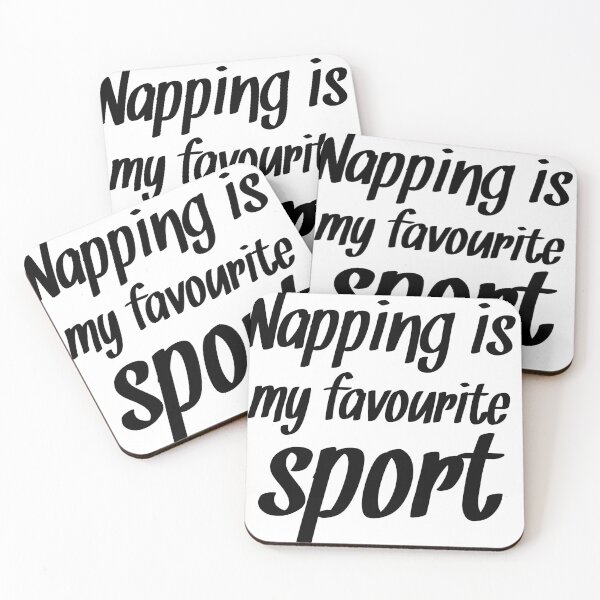 Item preview, Napping is My Favourite Sport - Funny Laziness Quotes designed and sold by EnzoVectorism.