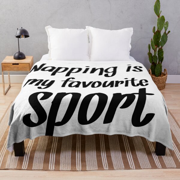 Item preview, Napping is My Favourite Sport - Funny Laziness Quotes designed and sold by EnzoVectorism.