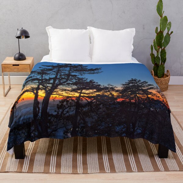 Item preview, Clear sunset behind trees designed and sold by frankuffmann.