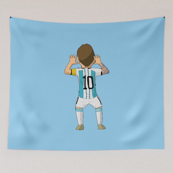 Item preview, Cartoon Illustration Messi vs Netherlands World Cup Qatar 2022 designed and sold by ButterDearie.