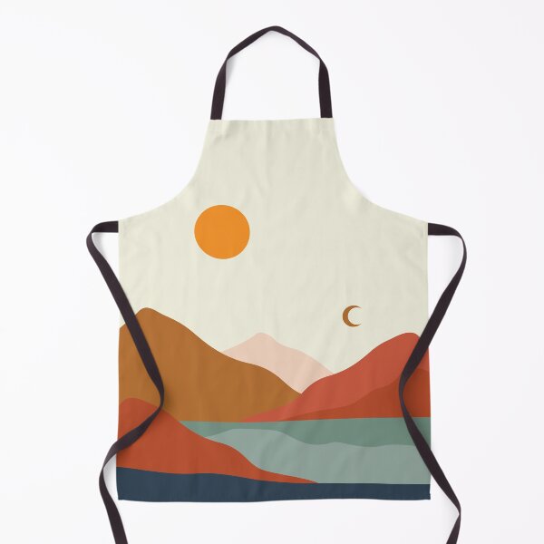 Item preview, Abstract Minimalist modern art landscape, boho design in earth tone colors 9 designed and sold by vishalraifx.
