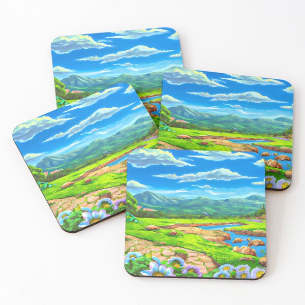 Item preview,  Beautiful Landscape Garden over a Cloudy Sky. !  designed and sold by DEKA777.