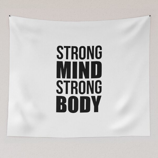 Item preview, Strong Mind Strong Body - Gym Quote designed and sold by maniacfitness.