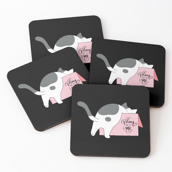 Item preview, Funny Cat Play With Me designed and sold by ZubiyaArt.