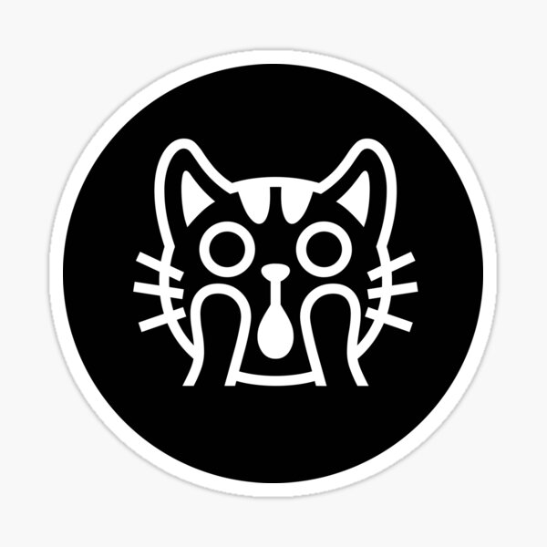 Item preview, Frightened feline - cat who has made a scary discovery designed and sold by Work life.