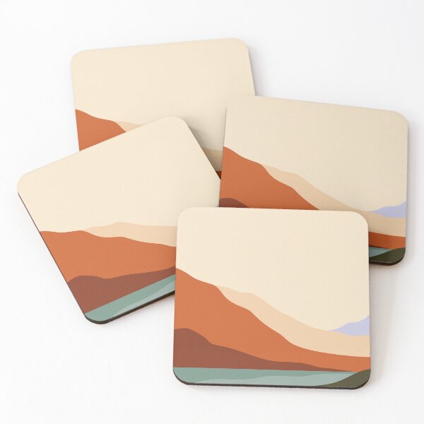 Item preview, Abstract Minimalist modern art landscape, boho design in earth tone colors 12 designed and sold by vishalraifx.