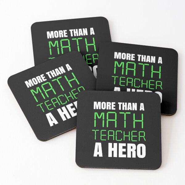 Item preview, More Than A Math Teacher A Hero - Maths Quotes designed and sold by EnzoVectorism.