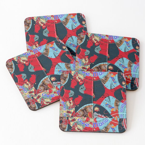 Item preview, ATTRACTIVE PORTRAIT OF CHARLES GOUNOD - MUSICIAN COMPOSER - VIRTUAL CONCERT ORGAN TRUMPET DUO - FUNNY MUSIC SCORE AVE MARIA PATCHWORK PATTERN - GREAT GIFT FOR ORGANISTS AND TRUMPETERS designed and sold by Ralek.