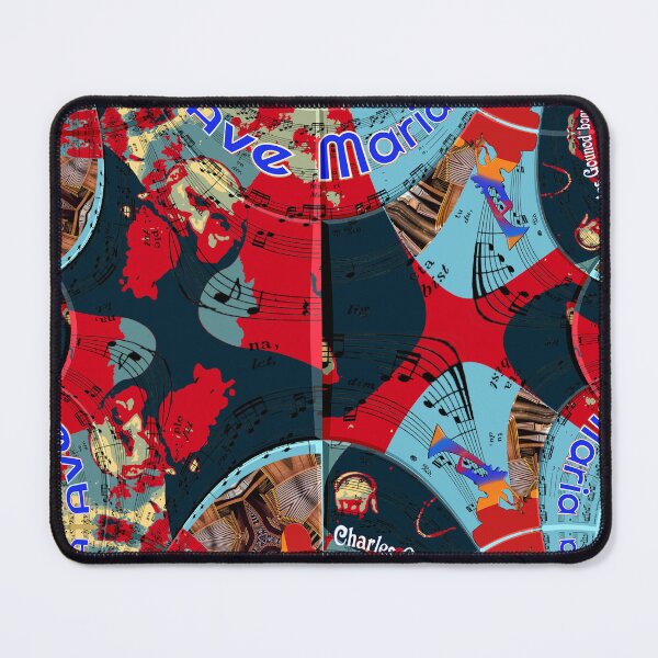 Item preview, ATTRACTIVE PORTRAIT OF CHARLES GOUNOD - MUSICIAN COMPOSER - VIRTUAL CONCERT ORGAN TRUMPET DUO - FUNNY MUSIC SCORE AVE MARIA PATCHWORK PATTERN - GREAT GIFT FOR ORGANISTS AND TRUMPETERS designed and sold by Ralek.