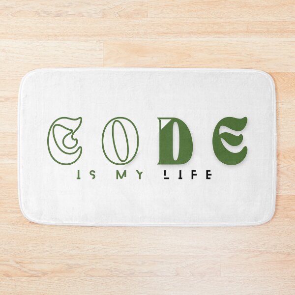 Item preview, Code is my life typography designed and sold by colorexz.