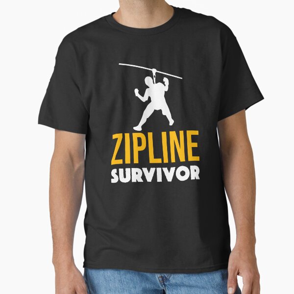 Item preview, Funny Zipline Survivor Zip Line Gift designed and sold by JackCurtis1991.