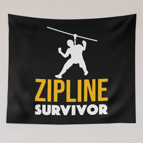 Item preview, Funny Zipline Survivor Zip Line Gift designed and sold by JackCurtis1991.