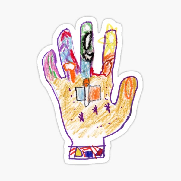 Space in my hand Sticker