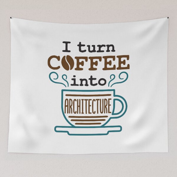 Item preview, I Turn Coffee Into Architecture Architect designed and sold by jaygo.