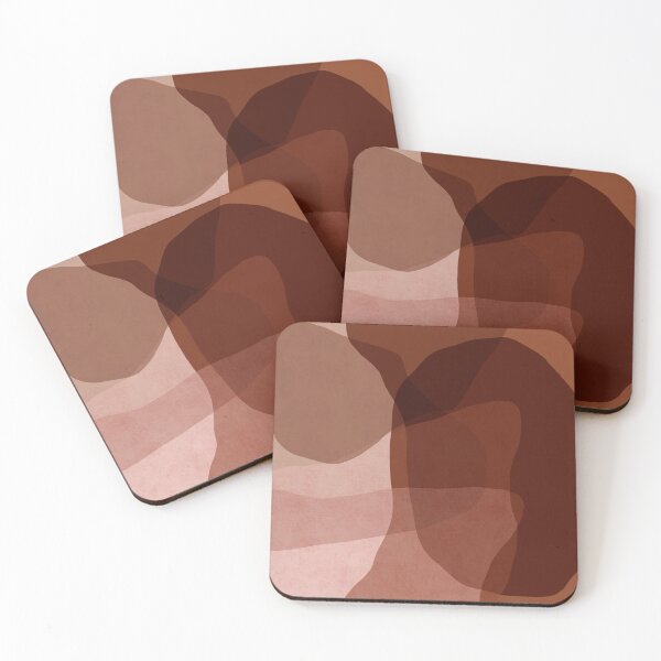 Item preview, Terracota brown boho shapes designed and sold by Miss-Belle.