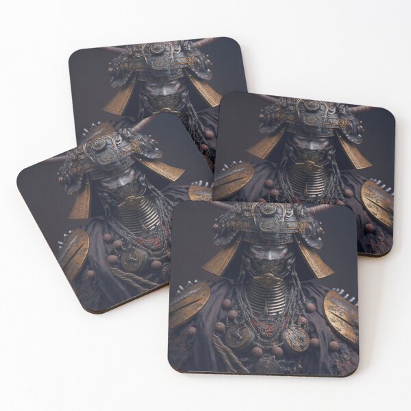 Item preview, Robot ethnic style ultra realistic japanese samurai designed and sold by Cityscape Canvas Co..