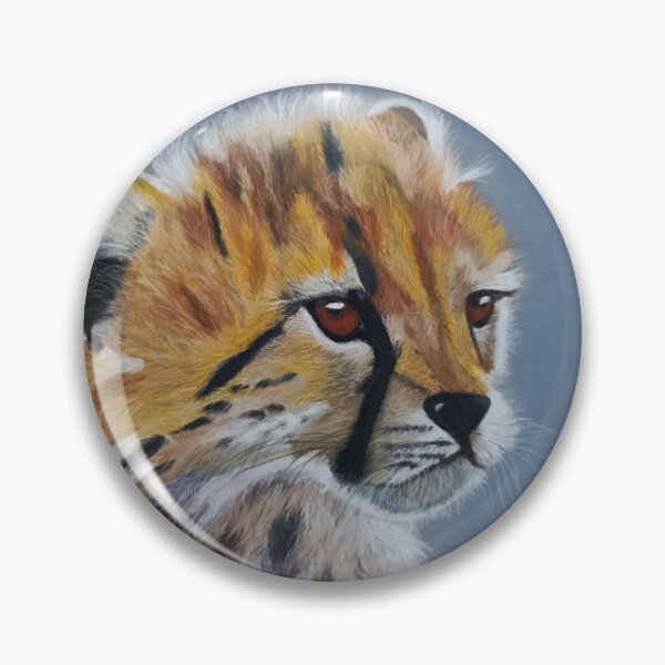 Item preview, Baby Cheetah original pastel drawing designed and sold by ROXANEDS.