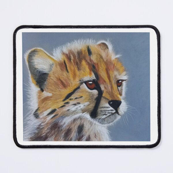 Item preview, Baby Cheetah original pastel drawing designed and sold by ROXANEDS.