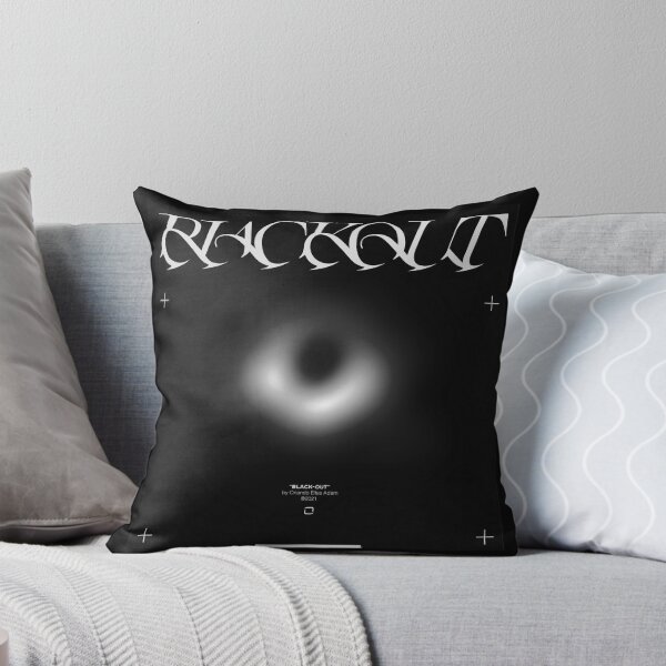'BLACKOUT' Throw Pillow