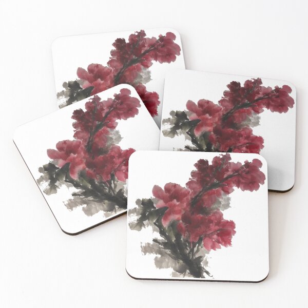 Item preview, chinese painting "flowers dark purple" designed and sold by Leo-Fein.