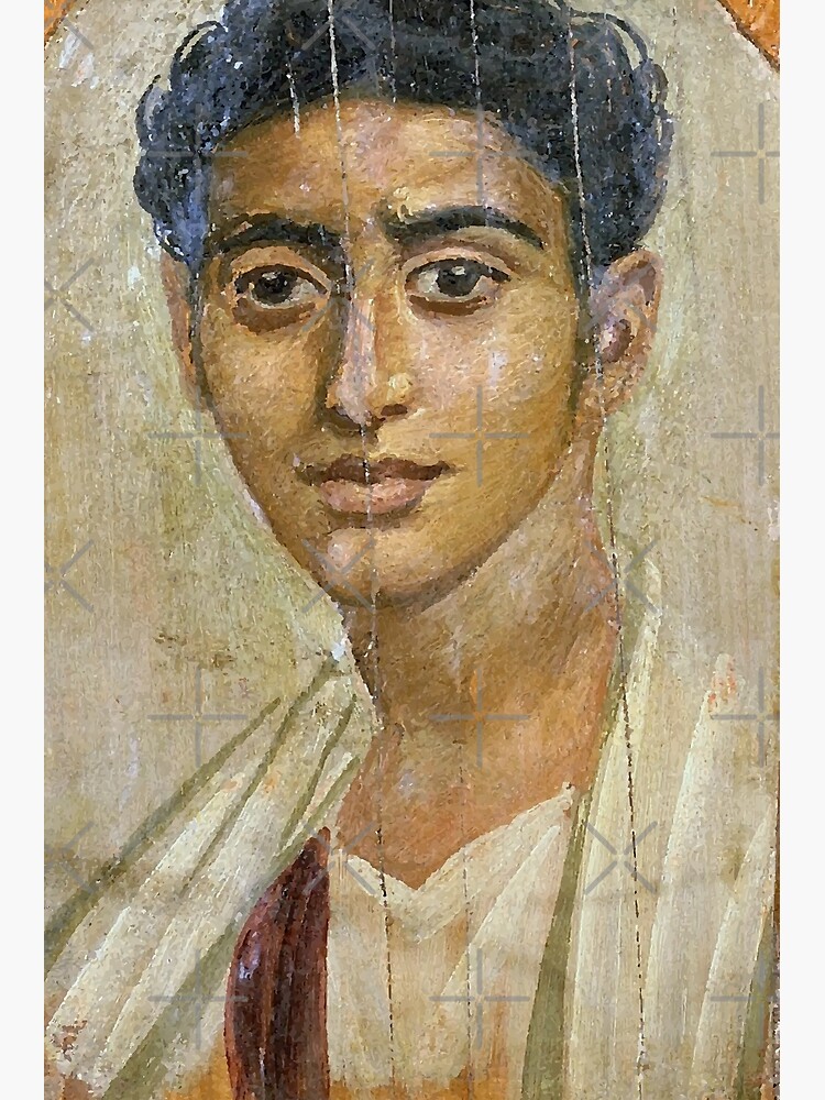 "Fayoum Ancient Egyptian mummy portrait " Poster for Sale by emhoteb