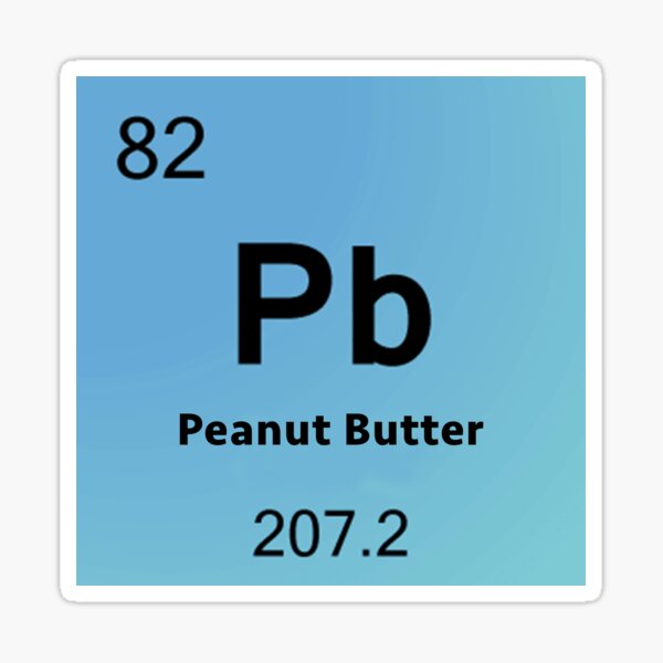 Peanut Butter Element Sticker