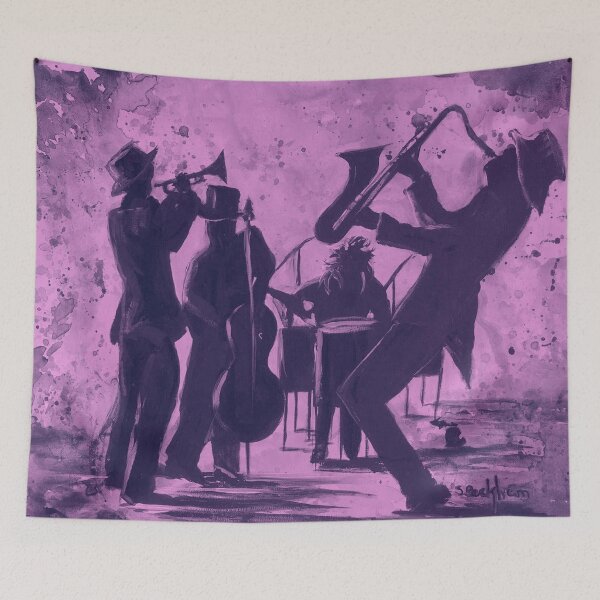 Item preview, Jazz On in a Purple Overlay designed and sold by Sally peckham.