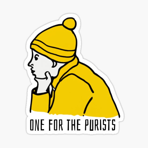 One for the purists Sticker