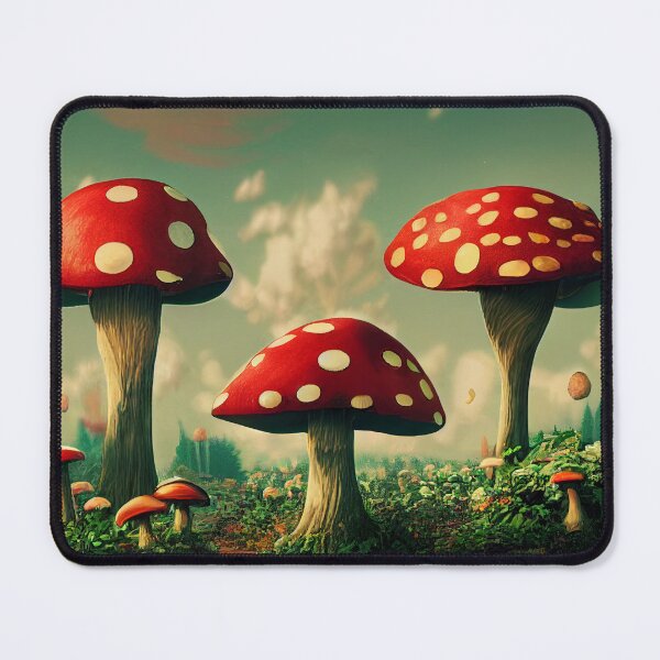 Item preview, Three Large Mushrooms in a Field designed and sold by BySpinny.