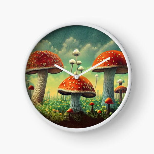Item preview, Three Large Mushrooms in a Field designed and sold by BySpinny.