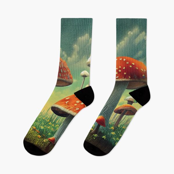 Item preview, Three Large Mushrooms in a Field designed and sold by BySpinny.