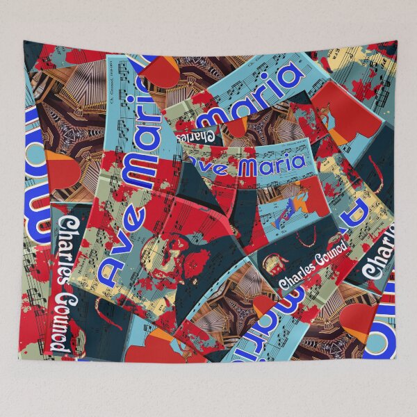 Item preview, ATTRACTIVE PORTRAIT OF CHARLES GOUNOD - MUSICIAN COMPOSER - VIRTUAL CONCERT ORGAN TRUMPET DUO - FUNNY MUSIC SCORE AVE MARIA PATCHWORK PATTERN - GREAT GIFT FOR ORGANISTS AND TRUMPETERS designed and sold by Ralek.