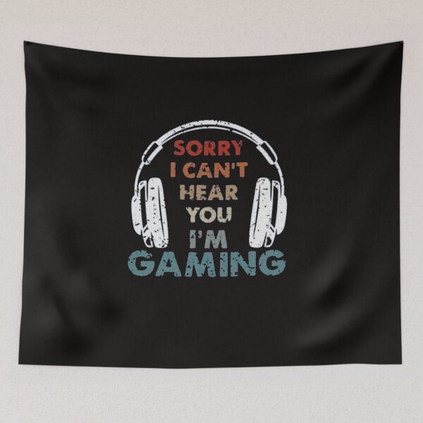 Item preview, Sorry I Can`t Hear You I`m Gaming,sorry i am games & hoodies funny gamer gifts gamer hoodies gamer gifts for him gamer shirts video game shirts gaming t shirts designed and sold by Sophistical.