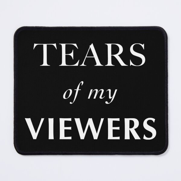 Item preview, Tears of my viewers white on black designed and sold by Heylsa-Land.