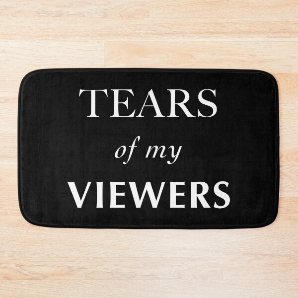 Item preview, Tears of my viewers white on black designed and sold by Heylsa-Land.