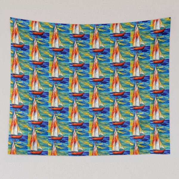 Item preview, "Sailing at Dusk" Painting designed and sold by Milky-Way-Local.