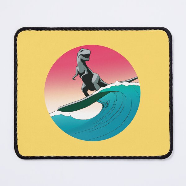 Item preview, Surfing Dino Vector Art designed and sold by QuotezArtist.
