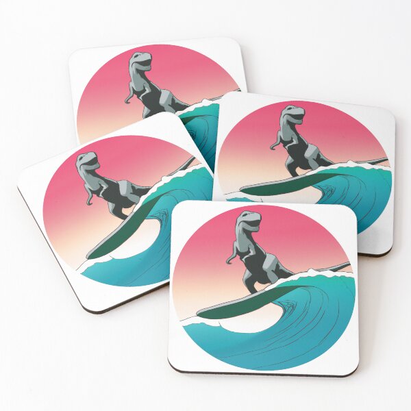 Item preview, Surfing Dino Vector Art designed and sold by QuotezArtist.