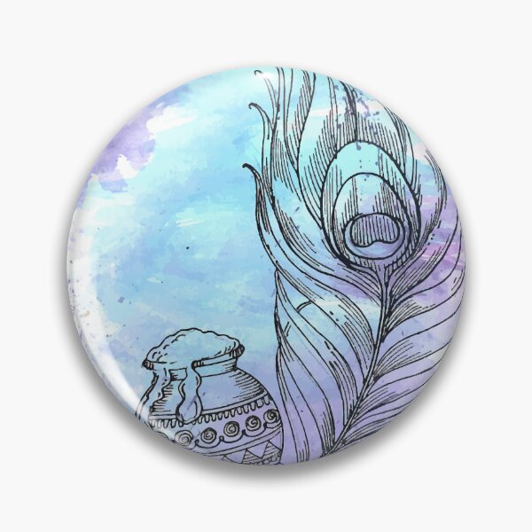 Item preview, hand-draw-sketch-lord-krishna-happy-janmashtami-holiday-background desing designed and sold by NKproduct.
