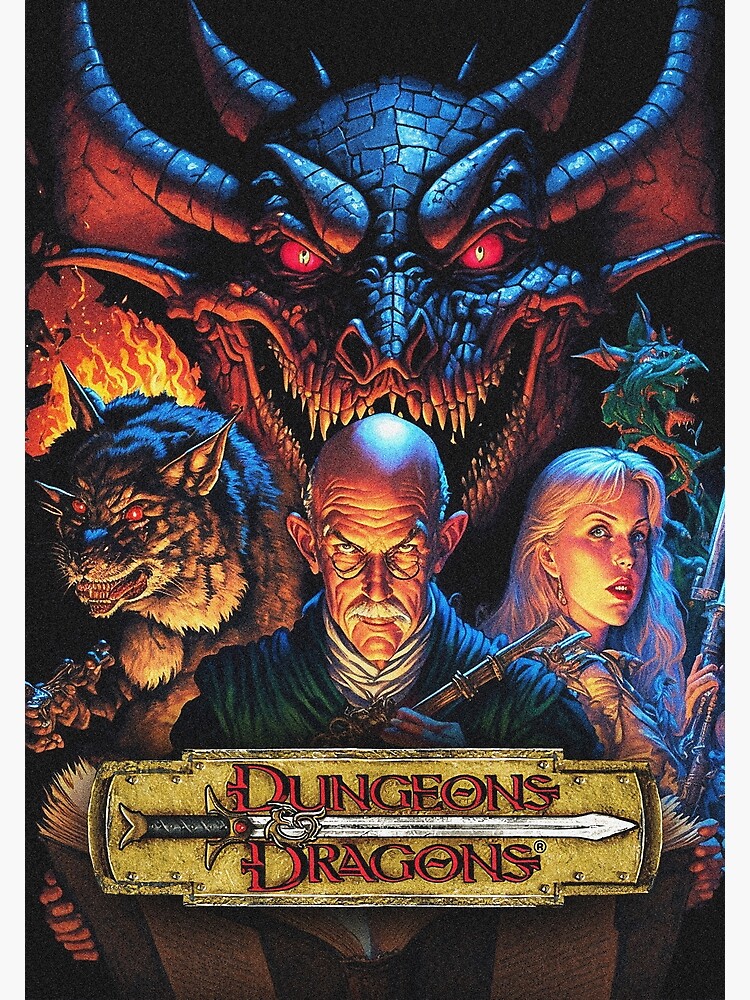 Dungeons and Dragons Vintage 90s | Poster