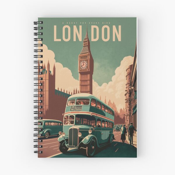 Item preview, London - "A Roost For Every Bird", Vintage poster of Big Ben and Parliament designed and sold by Rogervdb.