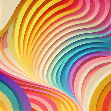 Multicolor Pastel Heart Confetti - Abstract - Sticker
