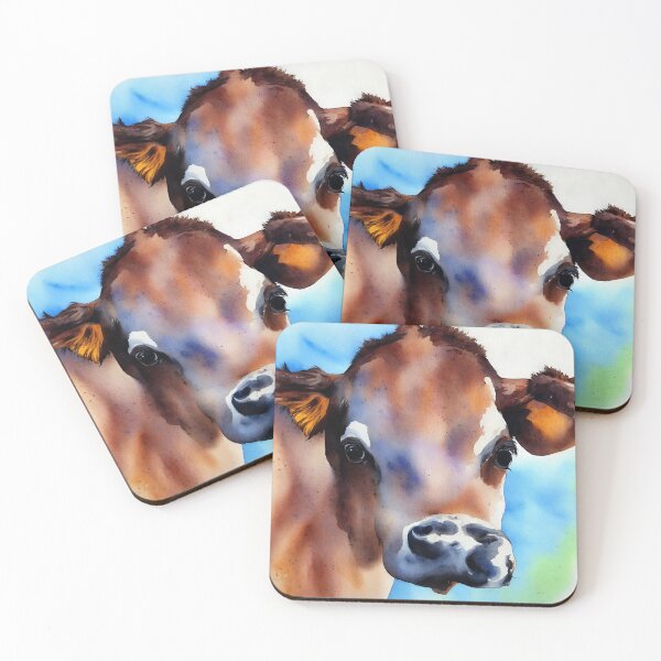 Artikelvorschau, Calf highly detailed watercolor painting entworfen und verkauft von DrawItOnce.