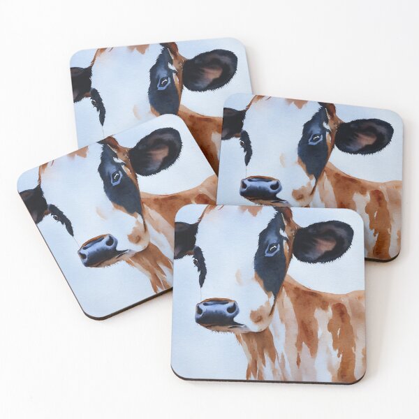 Item preview, Calf highly detailed watercolor painting designed and sold by DrawItOnce.