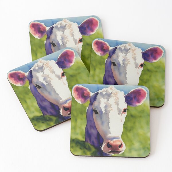 Item preview, Calf highly detailed watercolor painting designed and sold by DrawItOnce.
