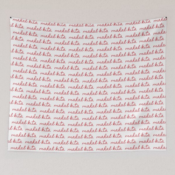 Item preview, Mahal Kita | I love you in Filipino | Typography Pattern | Red and White designed and sold by rsty11.