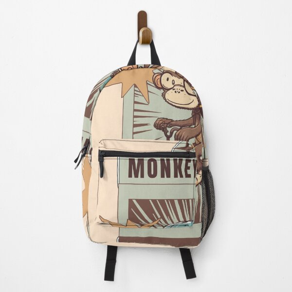 Item preview, My Ancestor Monkey Monkey Riding Bike Retro Design For Monkey And Riding Lovers designed and sold by CandyDroidMerch.