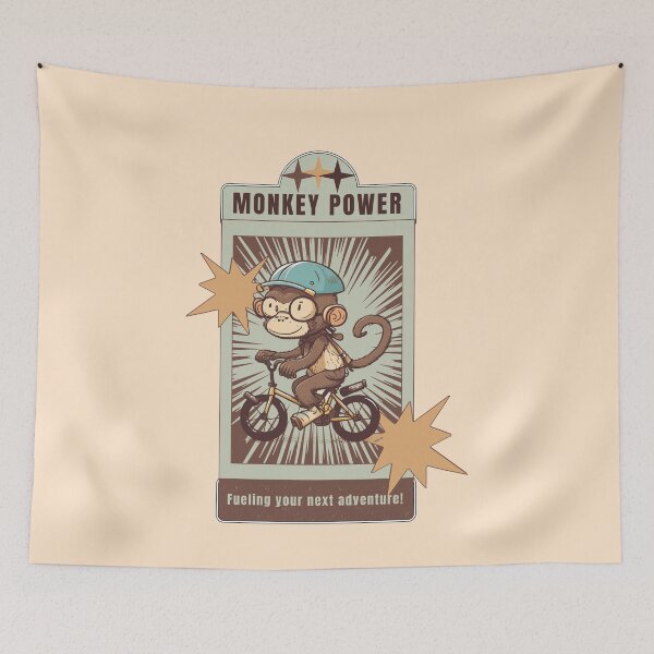 Item preview, My Ancestor Monkey Monkey Riding Bike Retro Design For Monkey And Riding Lovers designed and sold by CandyDroidMerch.